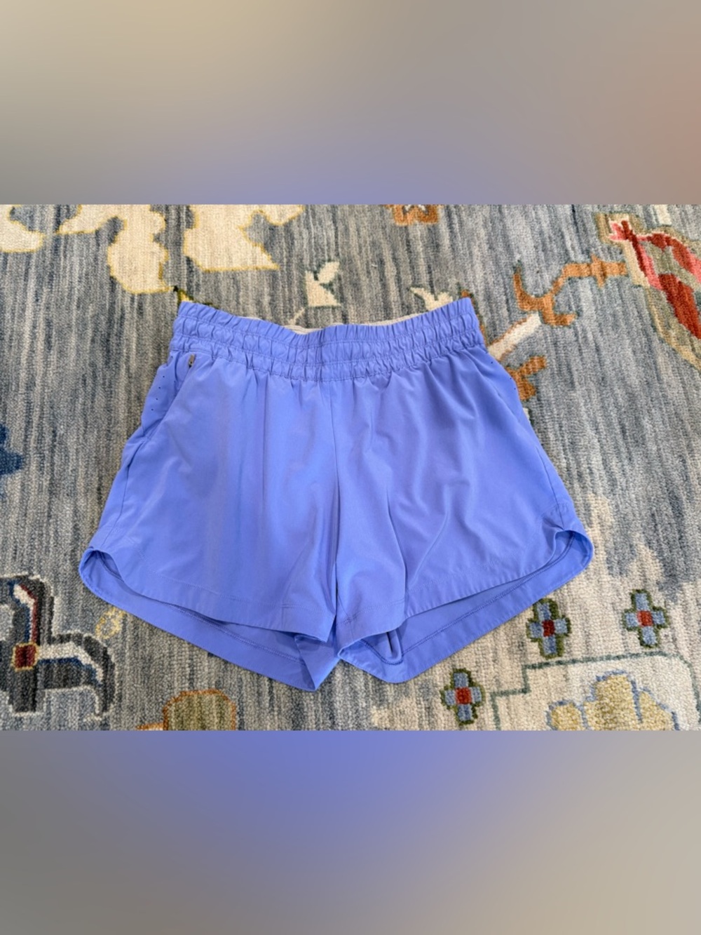 REI Co-op Women's Hiking Shorts Size Small periwinkle Elastic Waist 4.5 inseam